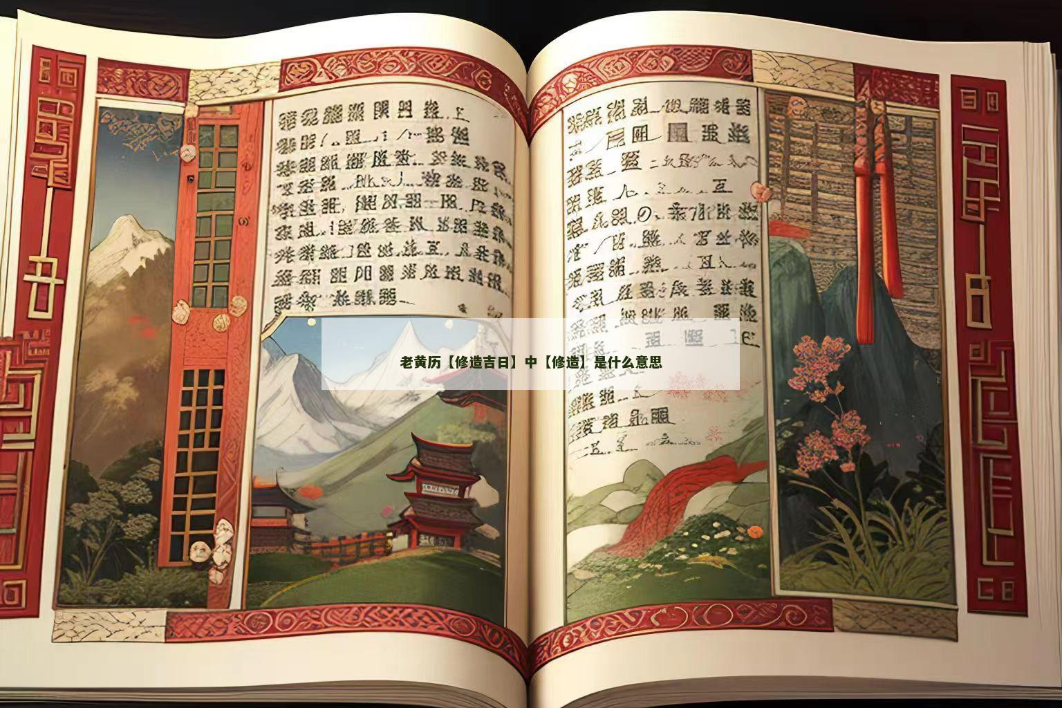 老黄历【修造吉日】中【修造】是什么意思